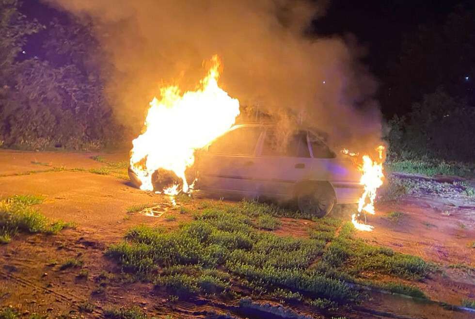На Днепропетровщине ночью сгорел автомобиль Daewoo, Новости Днепра