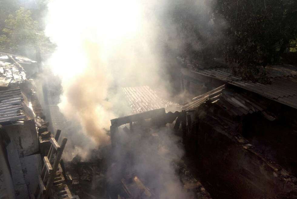 В Днепропетровской области произошел пожар в сарае на территории частного дома