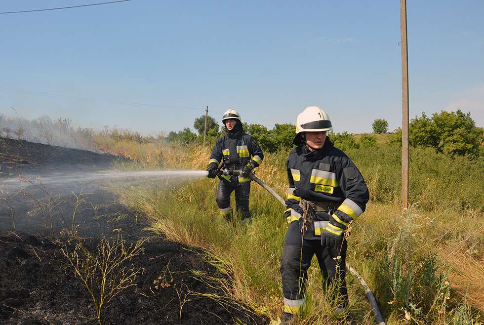 В Днепровском районе произошел пожар на открытой территории.jpg