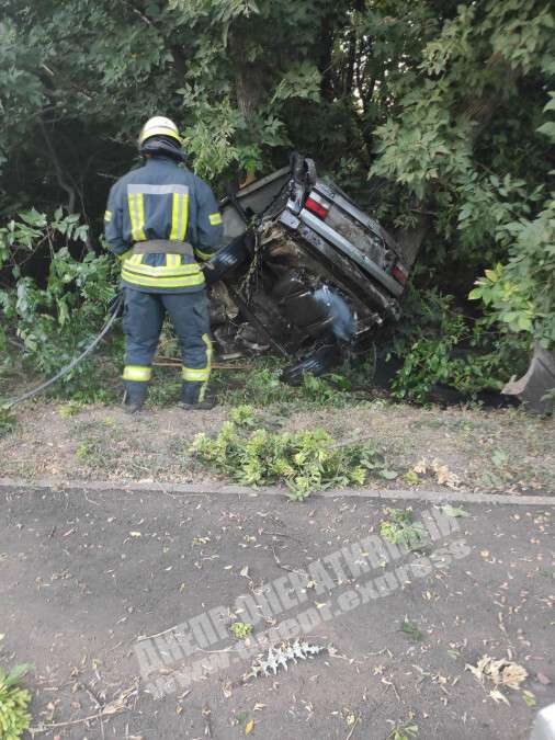 На Днепропетровщине Volkswagen вылетел с дороги и врезался в дерево: погибли двое мужчин