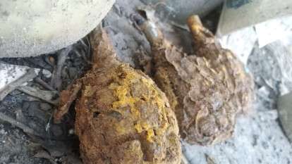 Под Днепром нашли и уничтожили устаревшие ручные гранаты