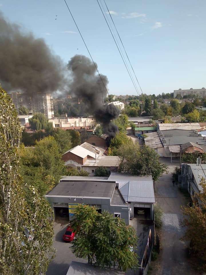 В Днепре на тверской горела заброшенное здание. Новости Днепра