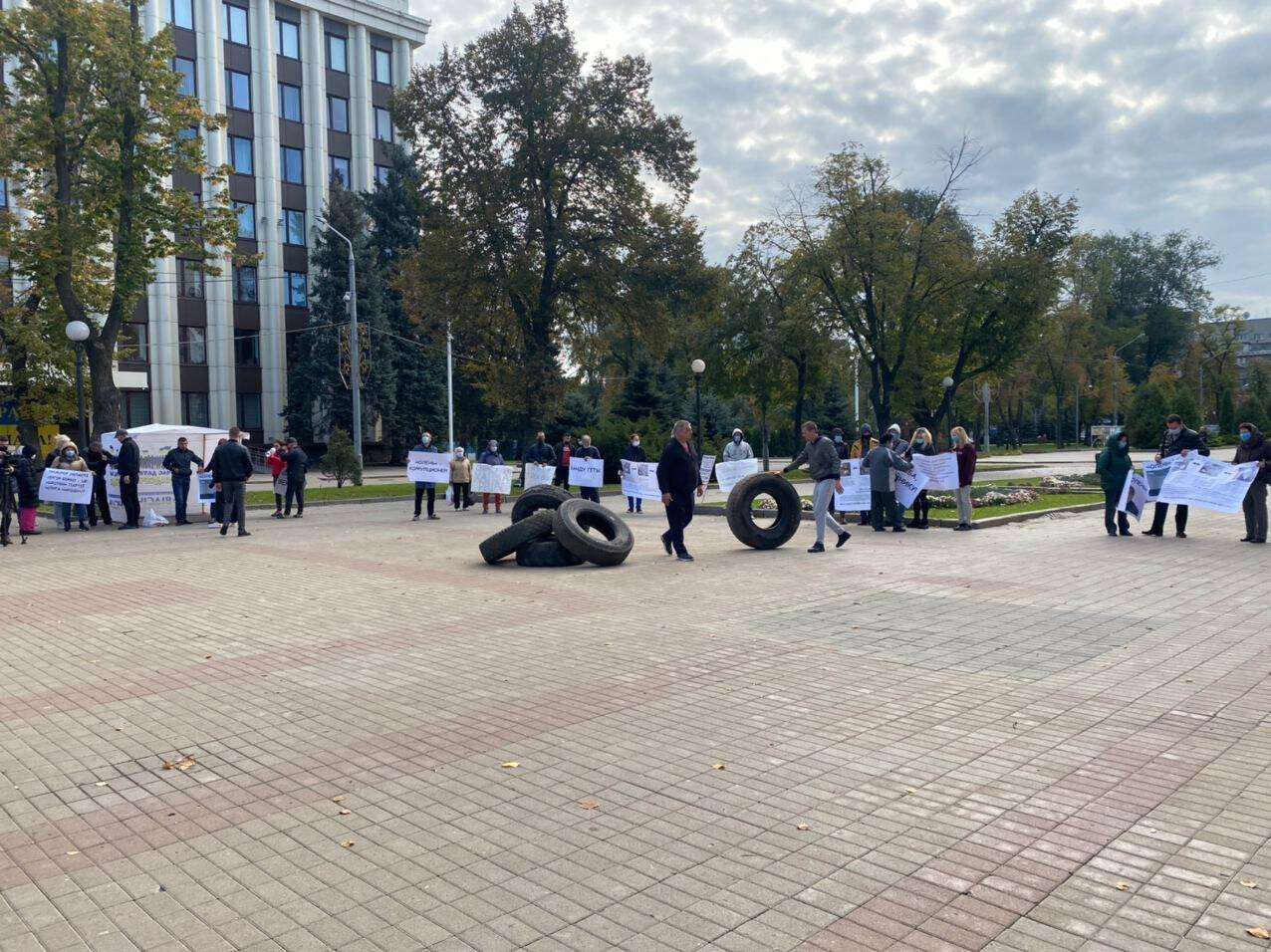 Митинг против Олейника