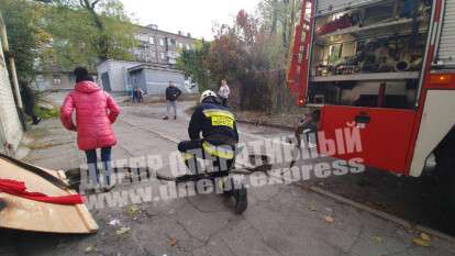 В Днепре на проспекте Ивана Мазепы случился пожар: фото