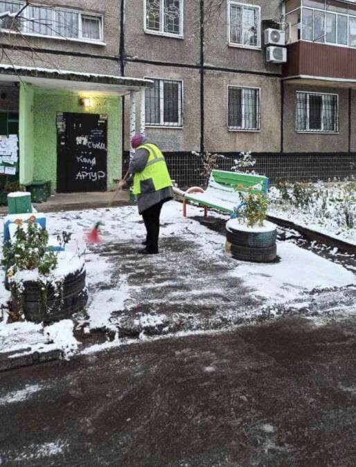 В Днепре коммунальщики справились с первым снегом: фото