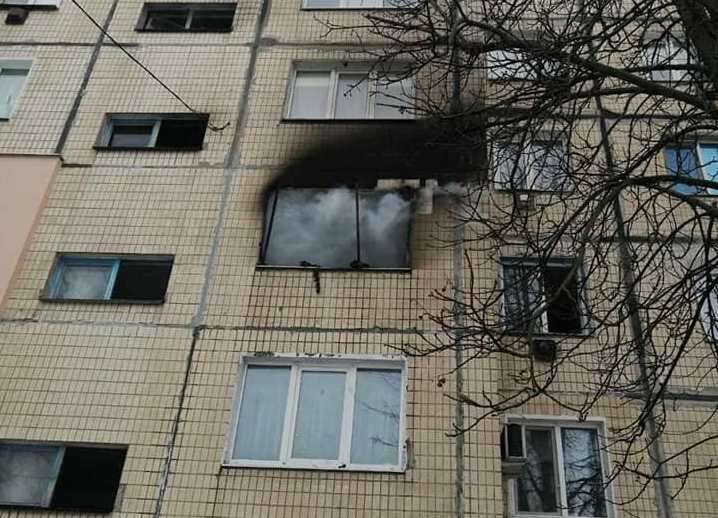 На Днепропетровщине во время пожара в многоэтажке пострадали люди