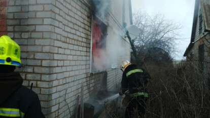 Под Днепром во время тушения пожара в частном доме обнаружили труп мужчины