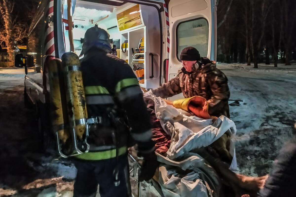 Пожар в Вольногорске пострадала пенсионерка2