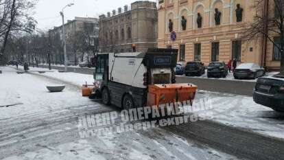 снег в Днепре 25 марта3