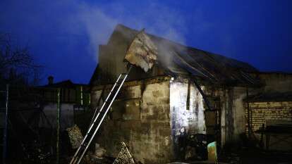 В Днепре на улице Ковельской горела баня