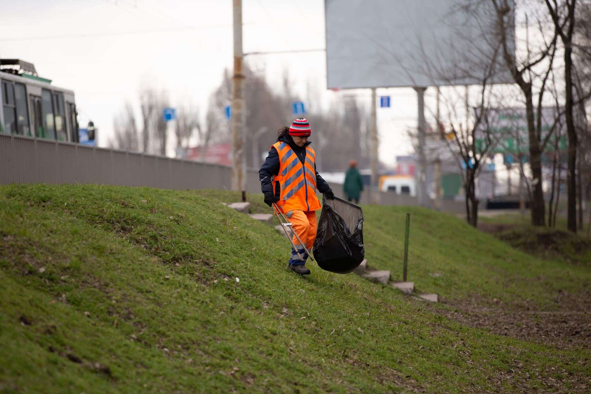 очистка Запорожского шоссе 5