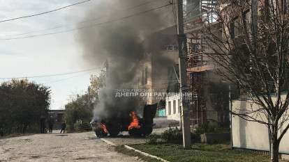 В Днепре сгорела Нива