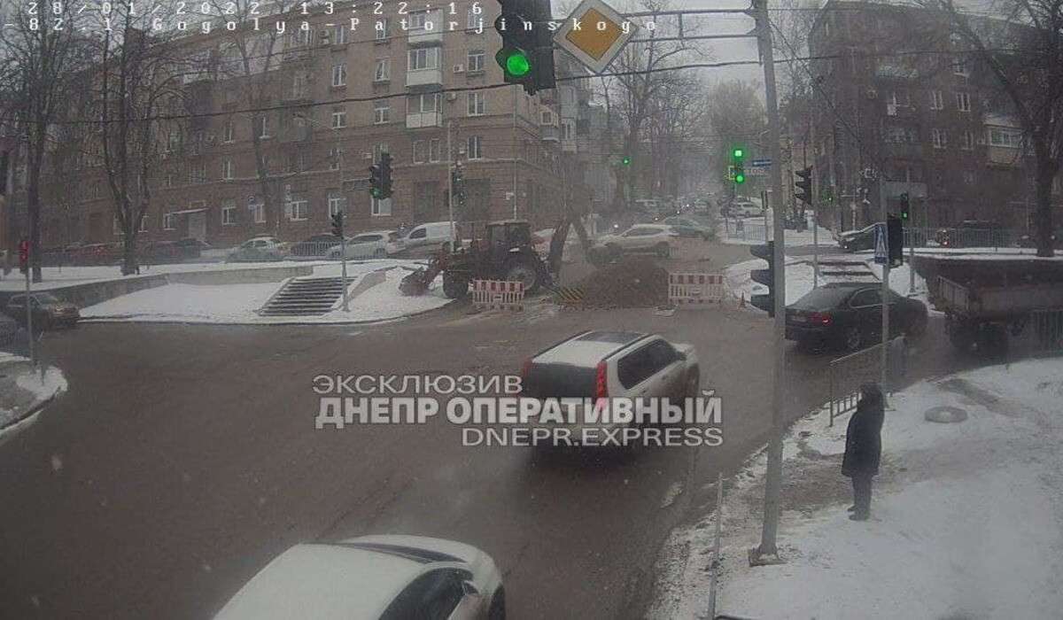 Перекрытие в центре города