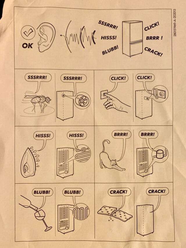 иллюстративная инструкция к холодильнику
