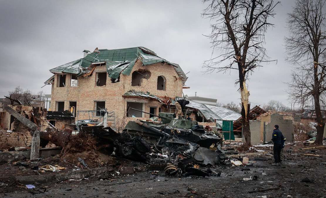 Погибшие российские военные в Гостомеле Киевской области (1)