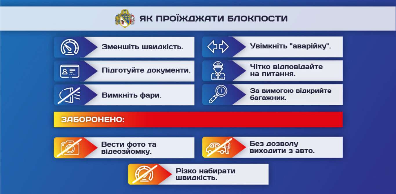 Как правильно проезжать блокпосты - рекомендации службы автодорог | Днепр  оперативный