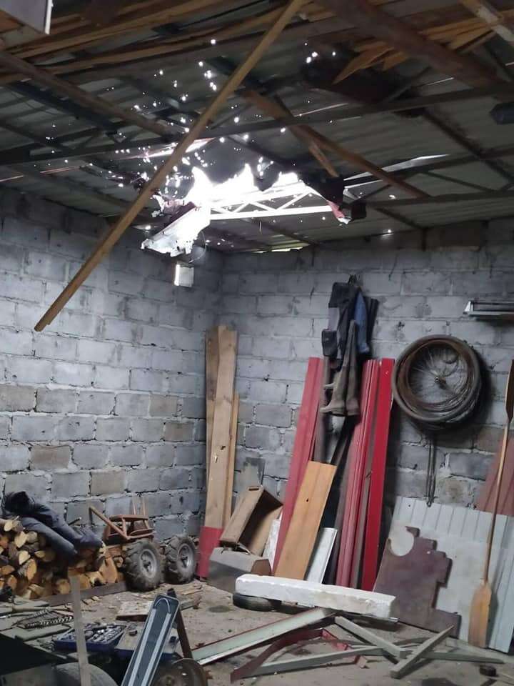 оккупанты обстреляли дом