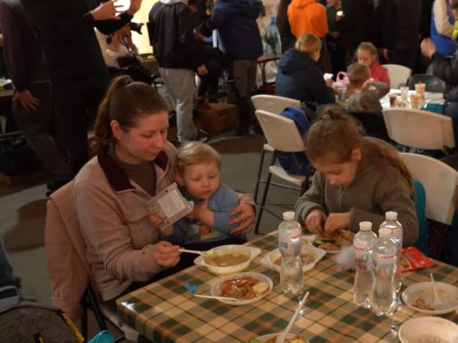 эвакуированные люди