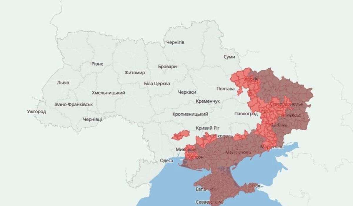 Война в Украине: появилась онлайн-карта зоны боевых действий и  оккупированных территорий | Днепр Оперативный