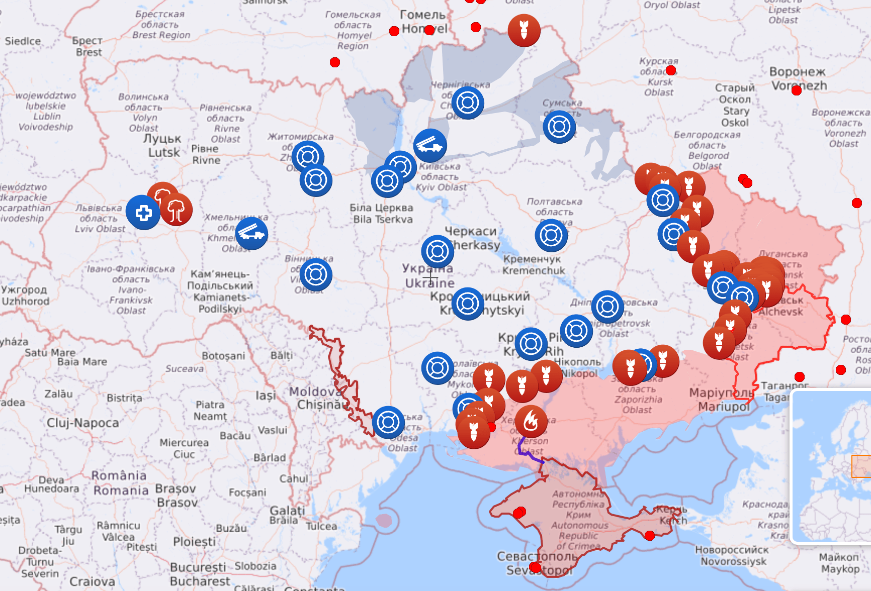Карта боевых действий на 15 июня в Украине и актуальная информация спередовой от Генштаба ВСУ