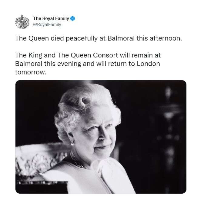 королева елизавета умерла
