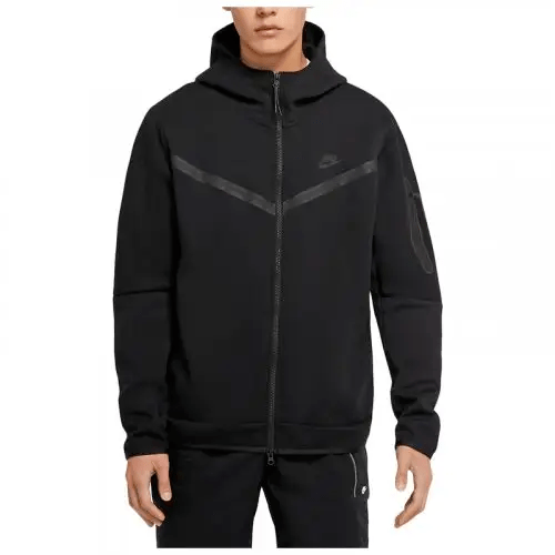 демисезонная Nike M Nsw Tch Flc Hoodie Fz с большим воротом