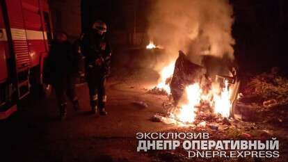 горят мусорные баки