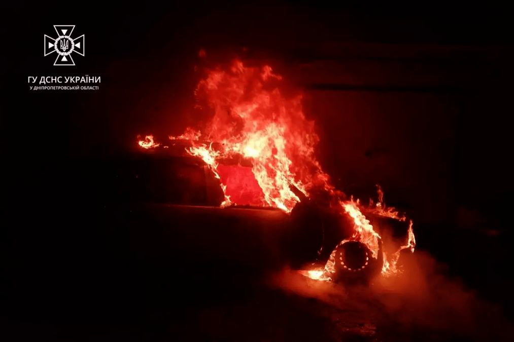 Пожар в авто