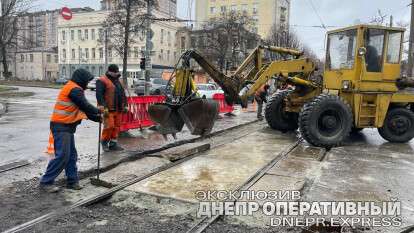 замена трамвайных рельсов