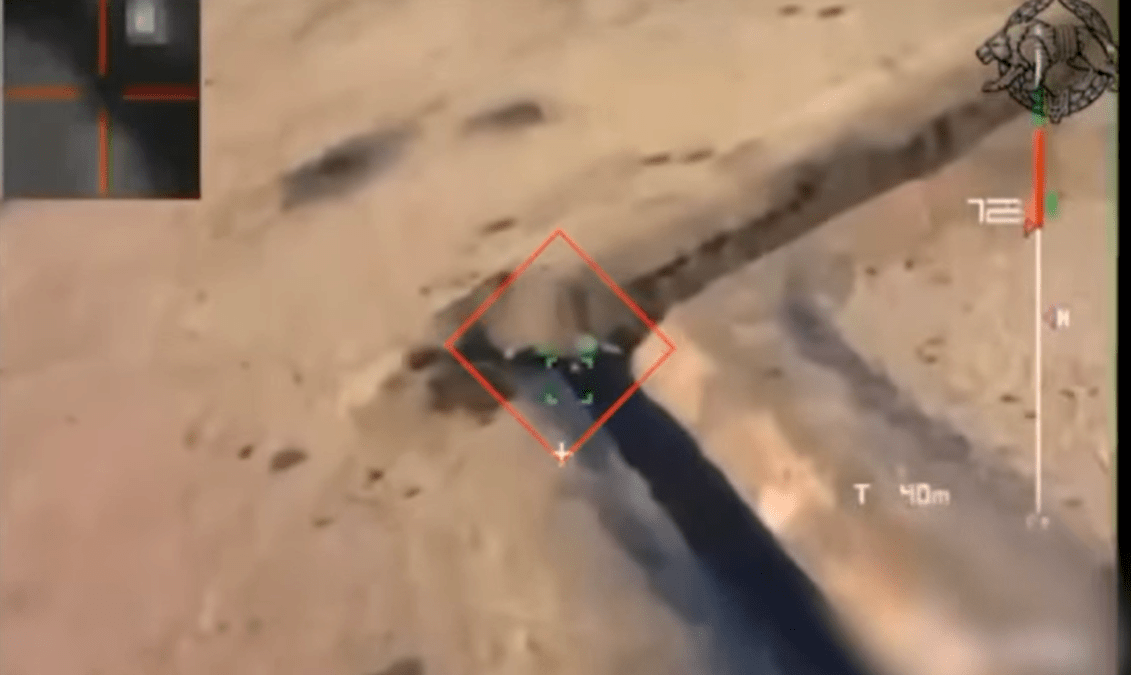 Удар с дрона под Бахмутом