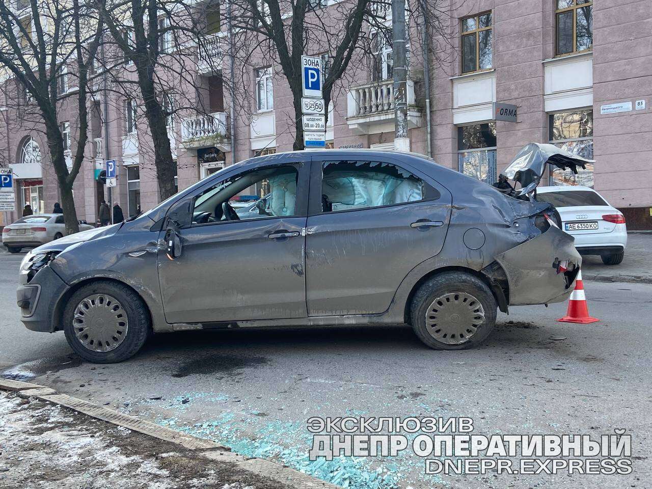 Авария на проспекте Яворницкого