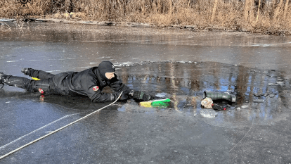 Труп в реке Днепр