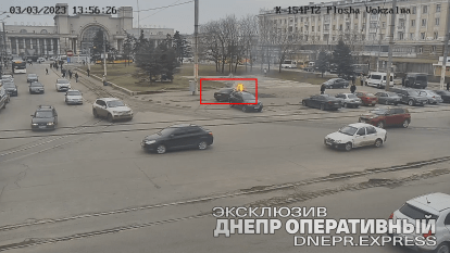 Горит авто жд вокзал