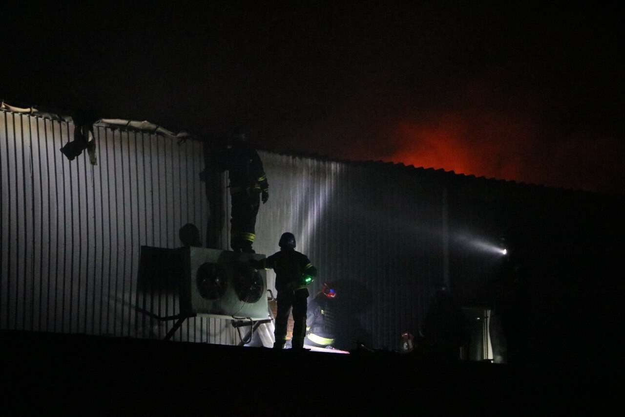 пожар на складе в Днепре