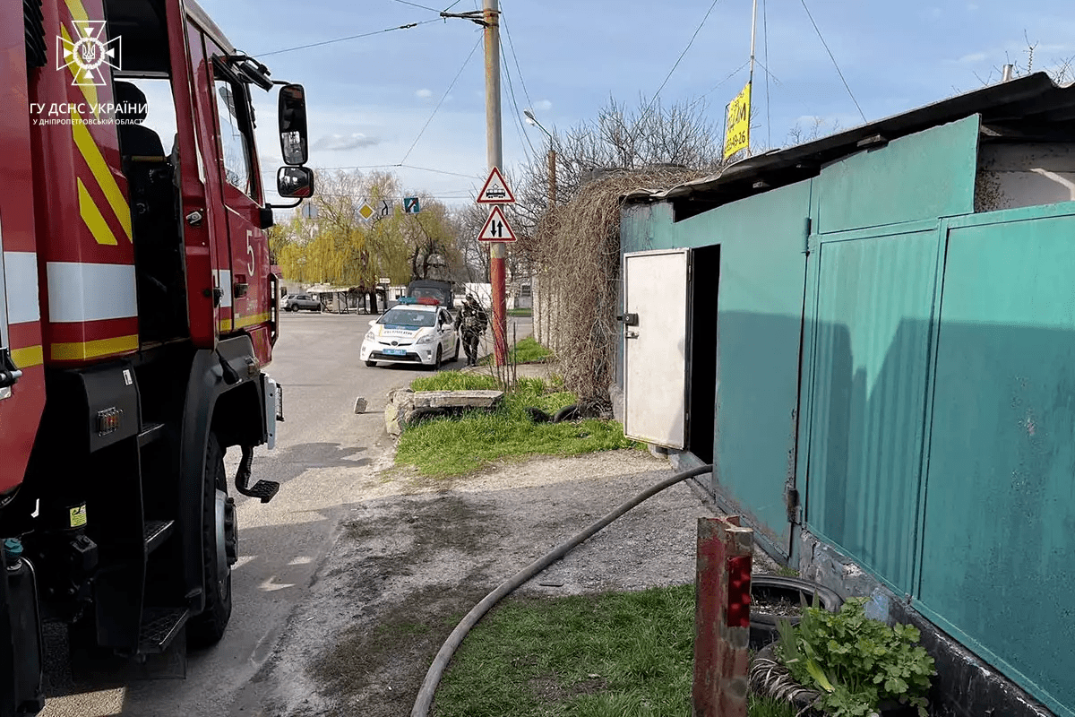 Пожар в Днепре в квартире