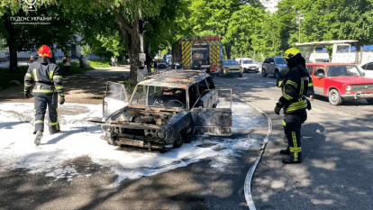 тушили пожар в ВАЗ