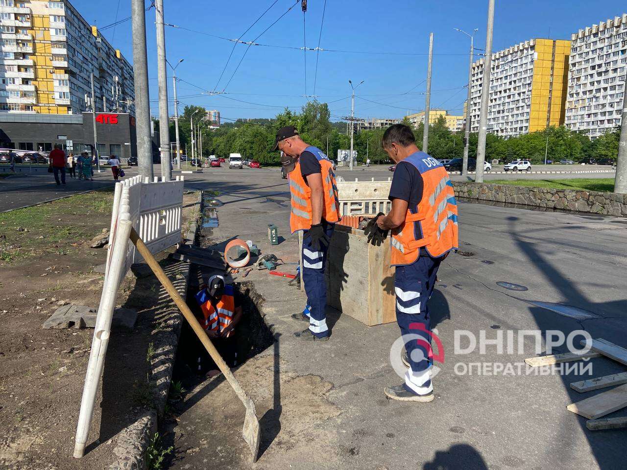 ремонт на бульваре Славы