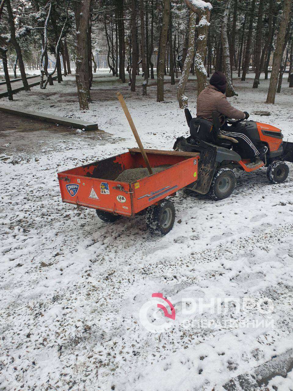 Снегопад в Днепре