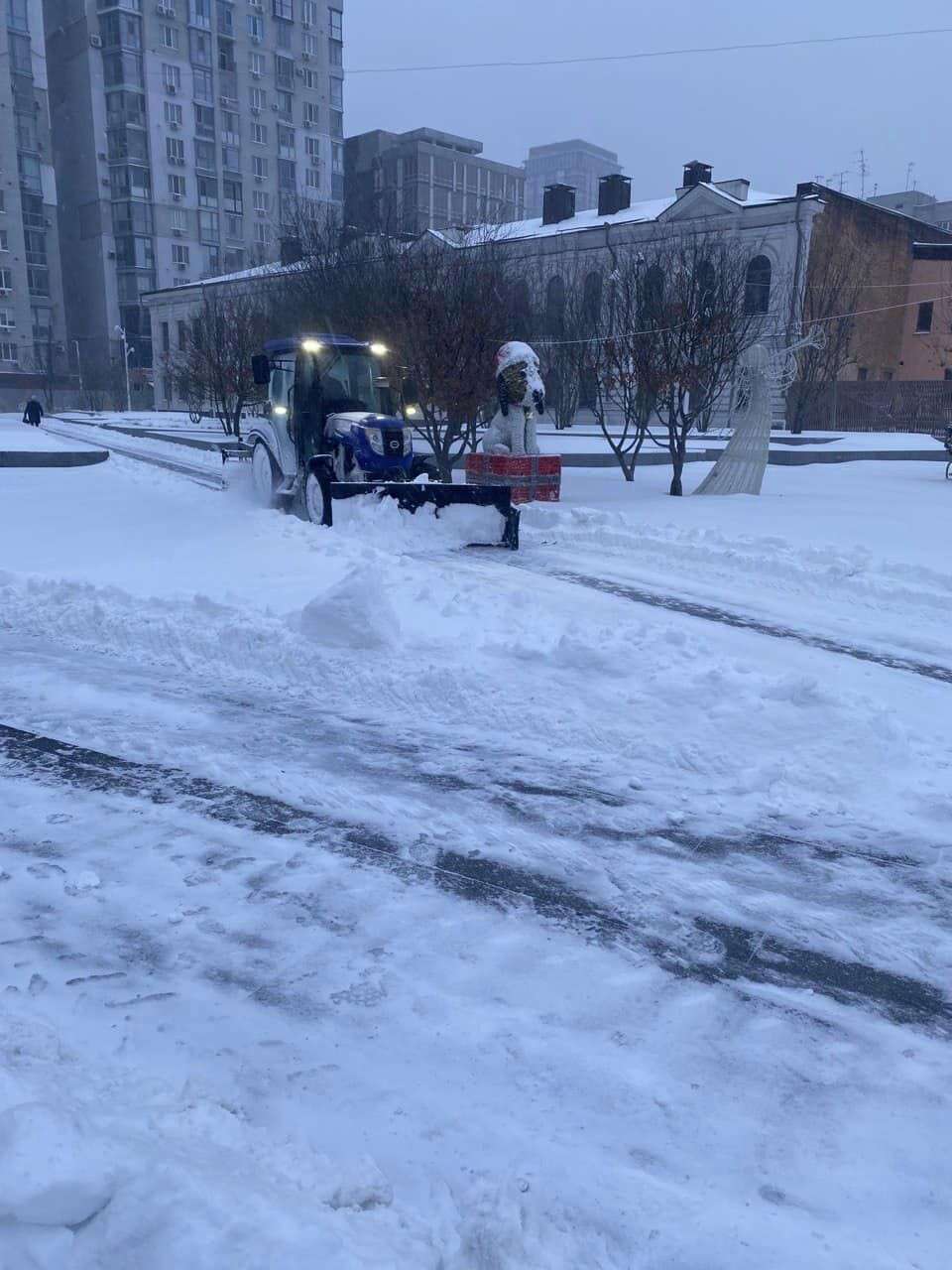 Снігопад в Дніпрі