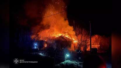 Пожар в Павлоградском районе