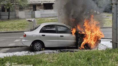 Згоріло авто