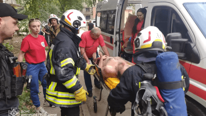 Врятували чоловіка з пожежі