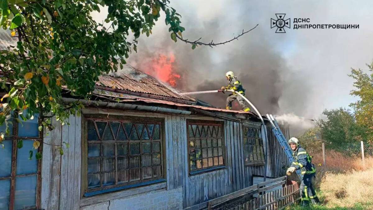 Горів будинок у Павлограді