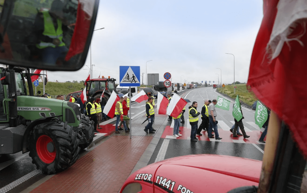 Протест польских фермеров