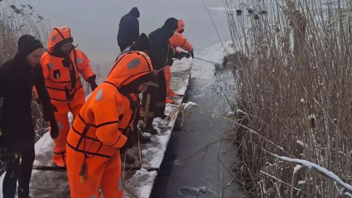 Провалився під кригу рибалка