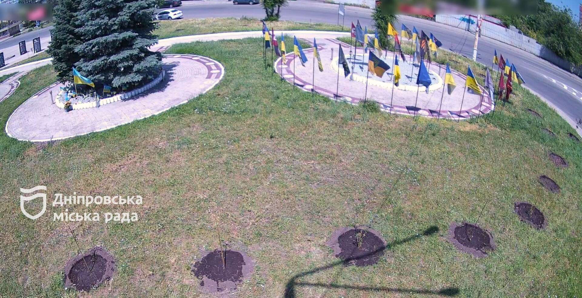 Видеонаблюдение на Аллее Героев