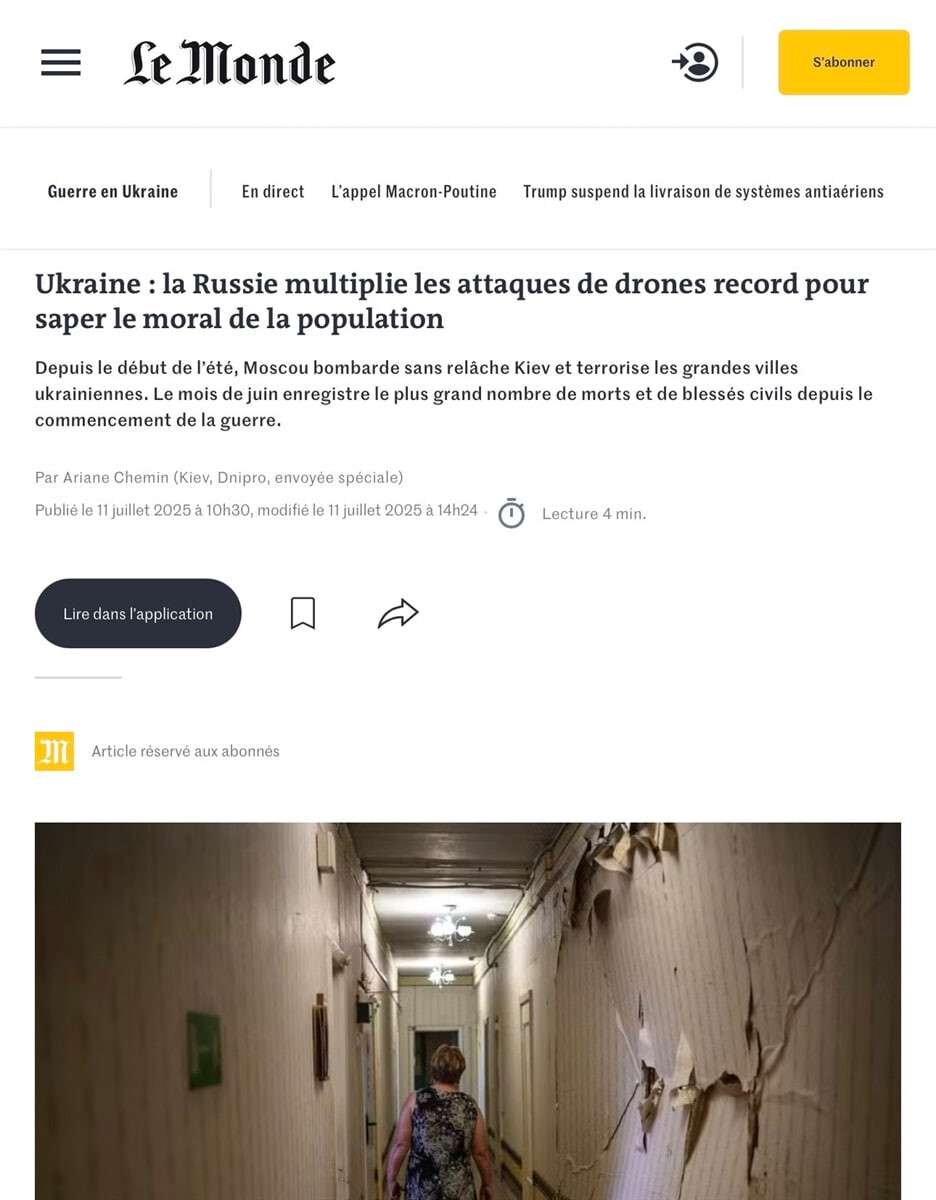 Борис Филатов прокомментировал влиятельной французской газете российские обстрелы города