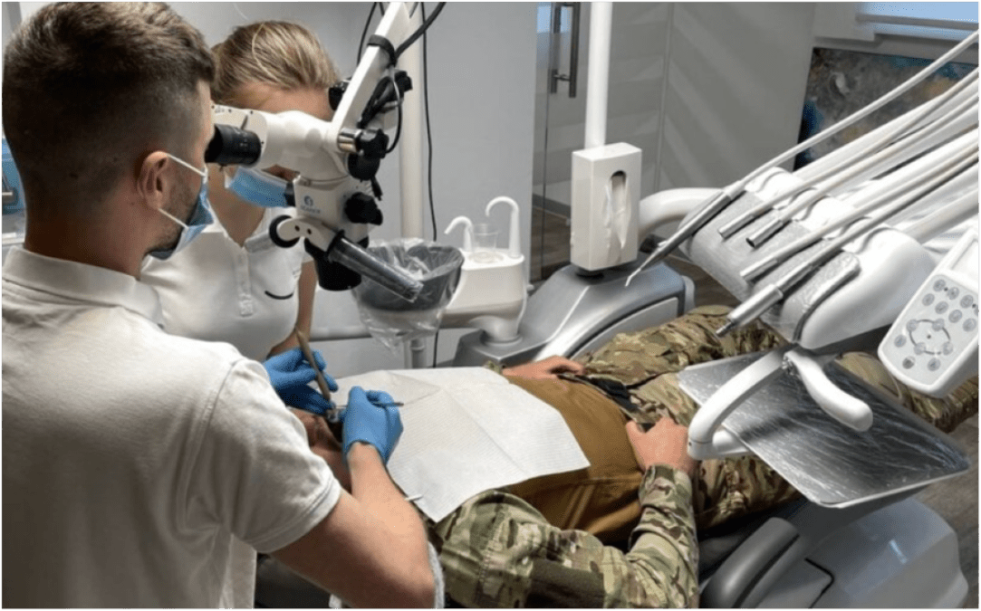 Безкоштовне лікування зубів військовим
