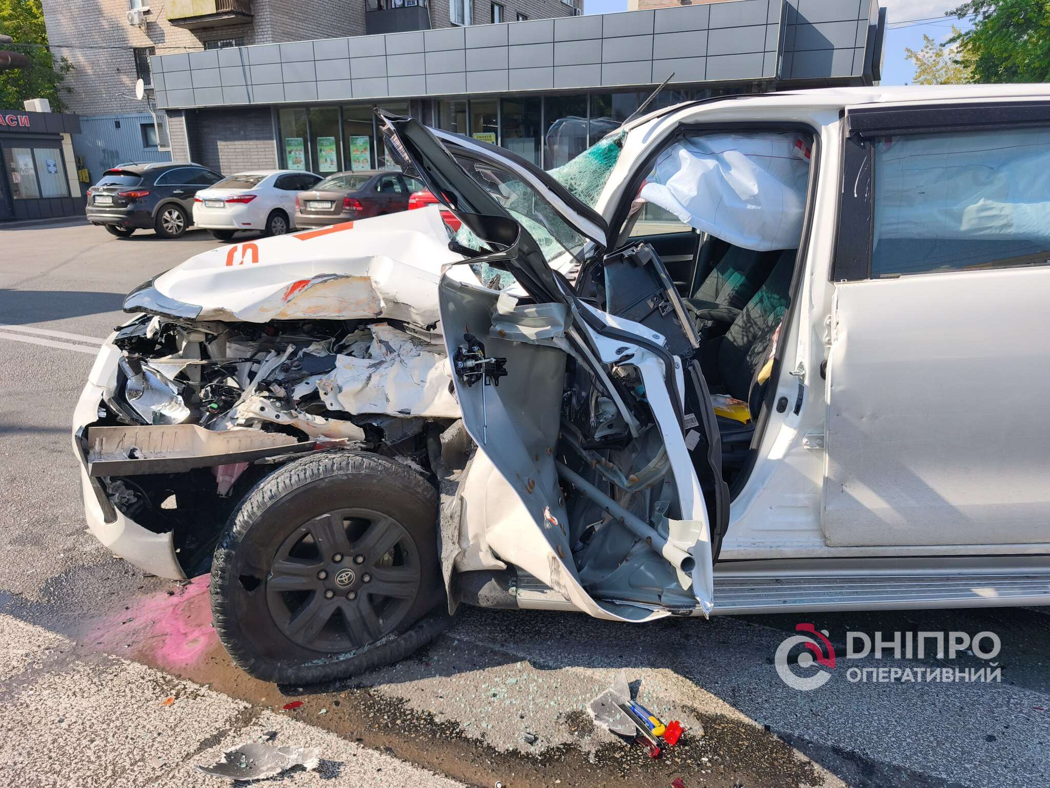 ДТП на Слобожанском проспекте с участием авто ГСЧС