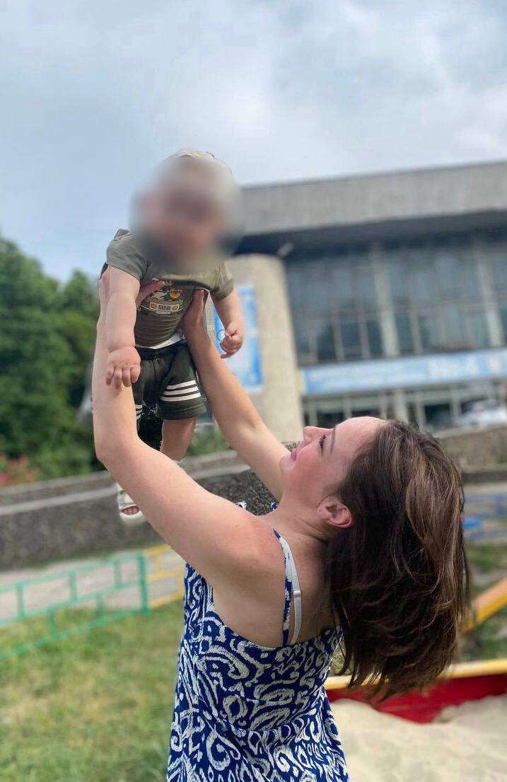 Анастасія з сином